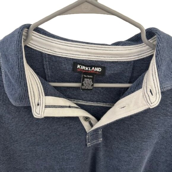 👕 Blue Men's Polo - Picture 3 of 4